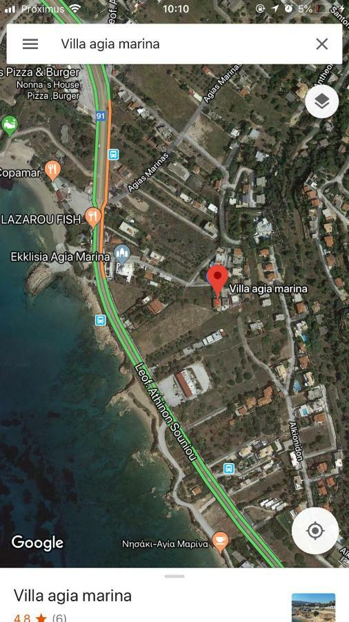 Villa Agia Marina 5M Walk To The Beach With Private Pool Zewnętrze zdjęcie